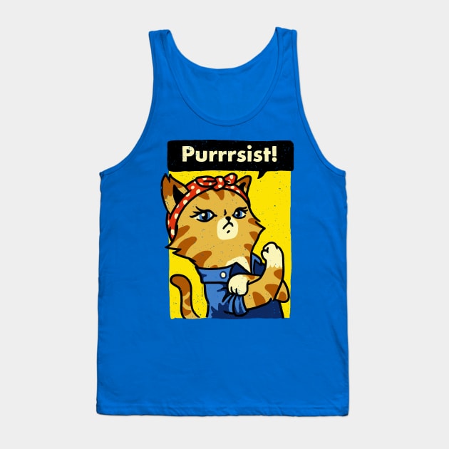 Purrrsist! Tank Top by vo_maria